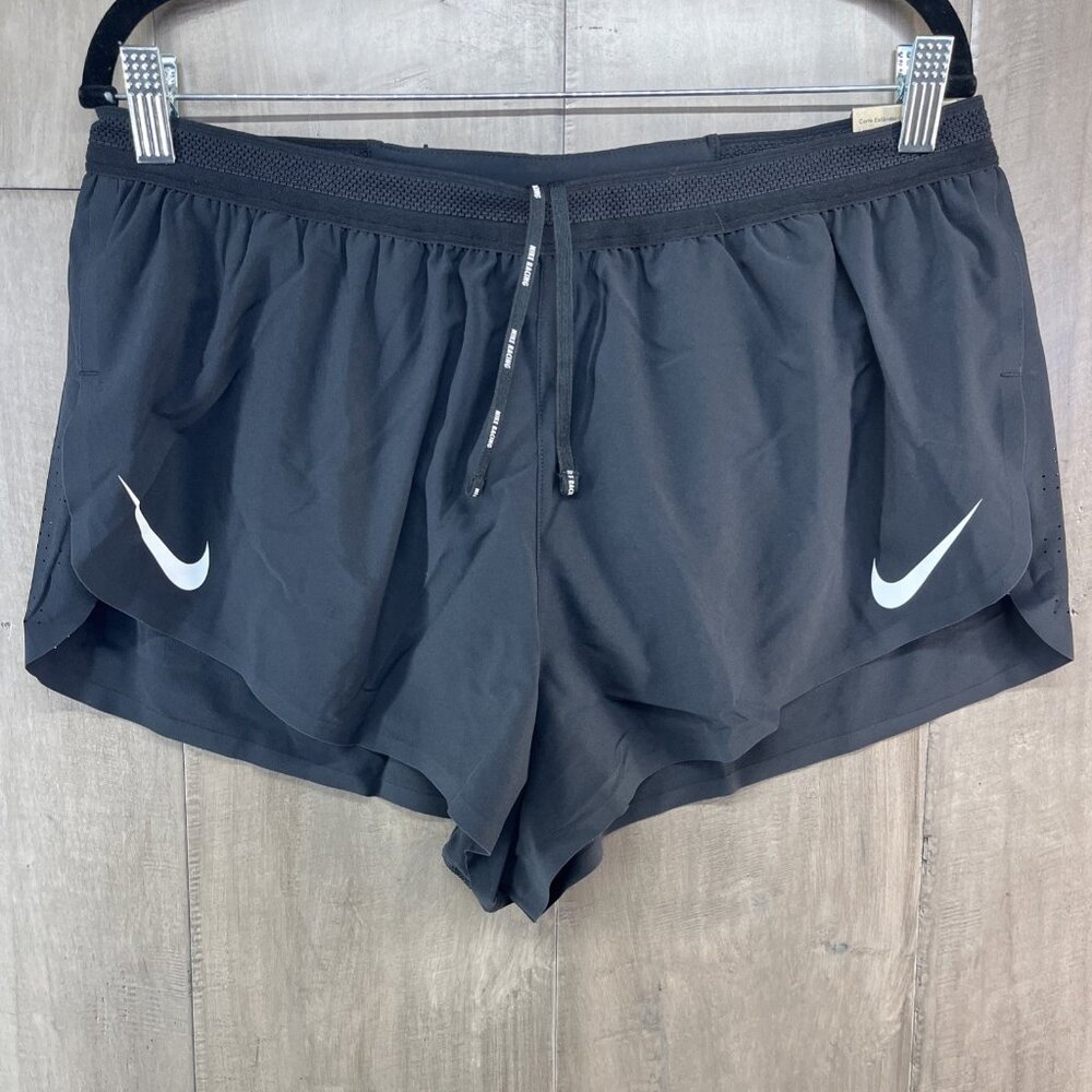 Nike AeroSwift Dri-Fit ADV 2” Lined Running Shorts Black Men's Large FN3349-010